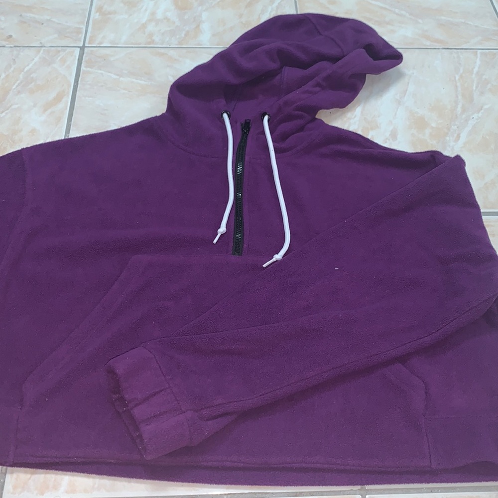 purple hoodie